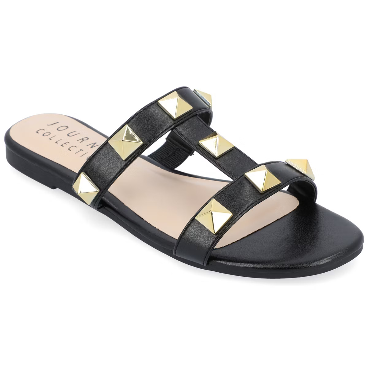 Journee Collection Womens Kendall Tru Comfort Foam Studded Slide Sandal | Target