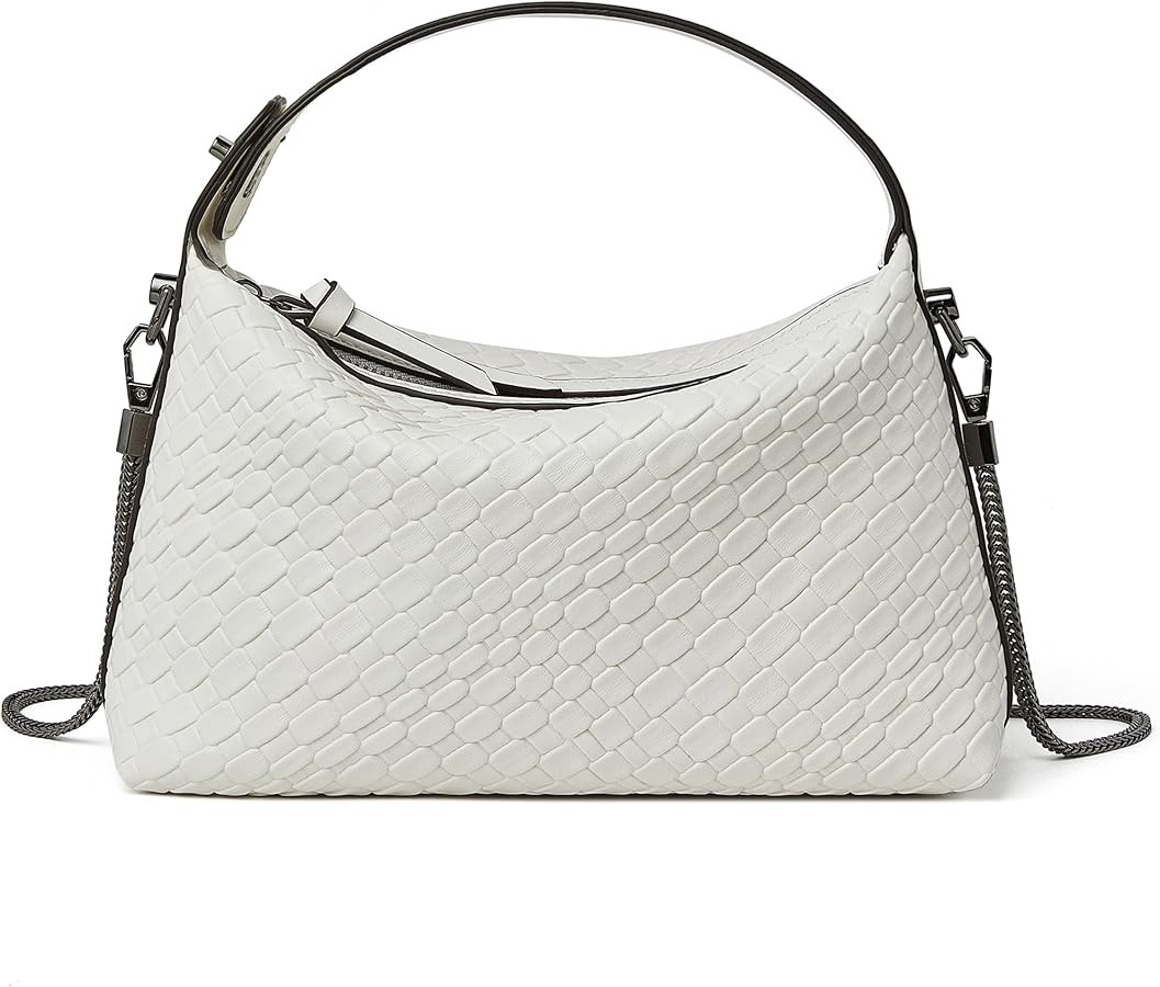 DORIS&JACKY Small Hand Tote Handbag For Women Designer Vegan Top Handle Crossbody Purse With Meta... | Amazon (US)