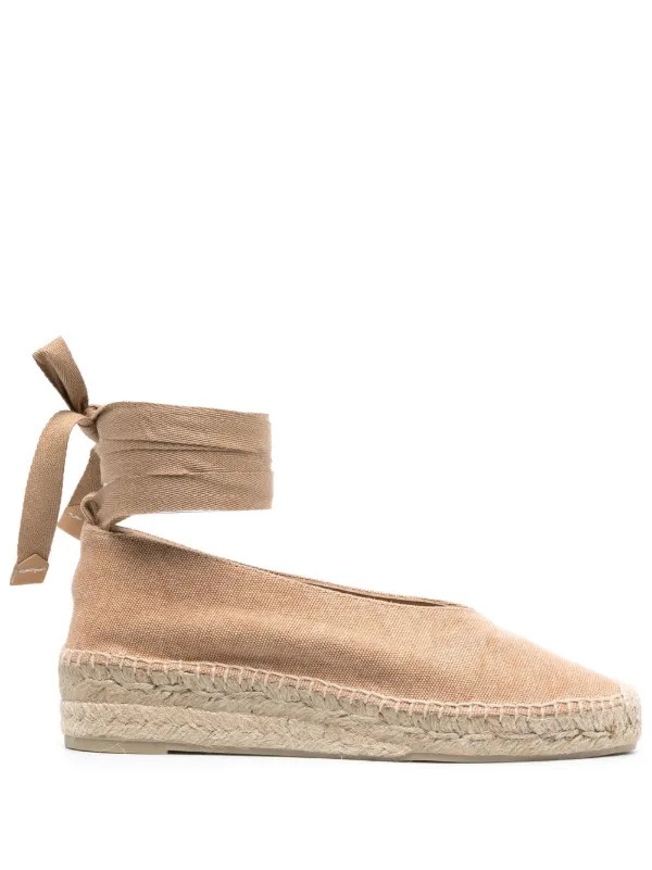 ankle-tie 40mm wedge espadrilles | Farfetch Global