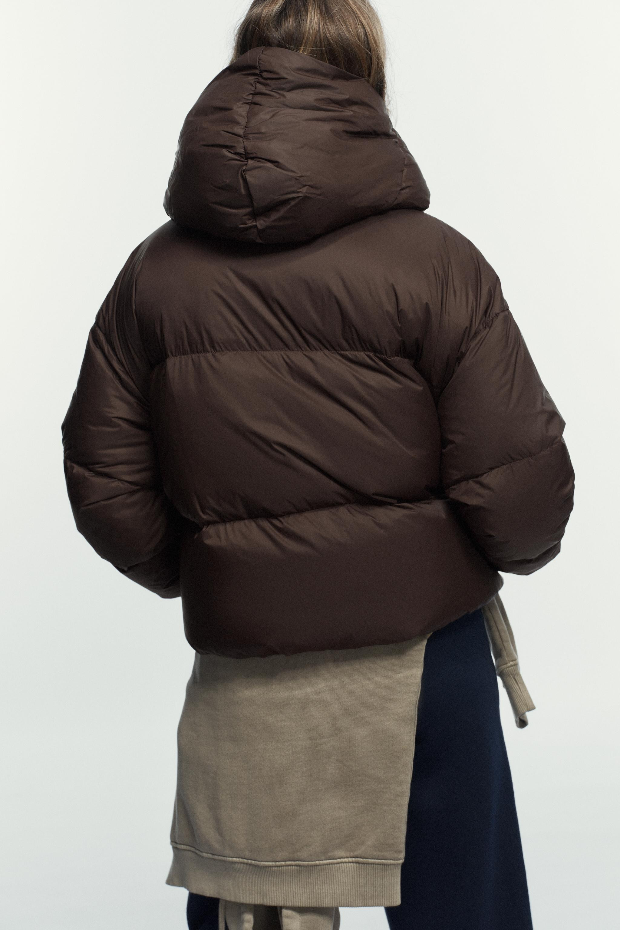 WATER-REPELLENT AND WINDPROOF DOWN JACKET WITH HOODIE | Zara UK
