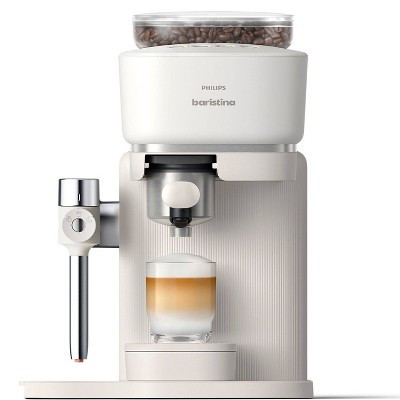 Philips Baristina Latte Automatic Coffee and Espresso Machine Milky White | Target