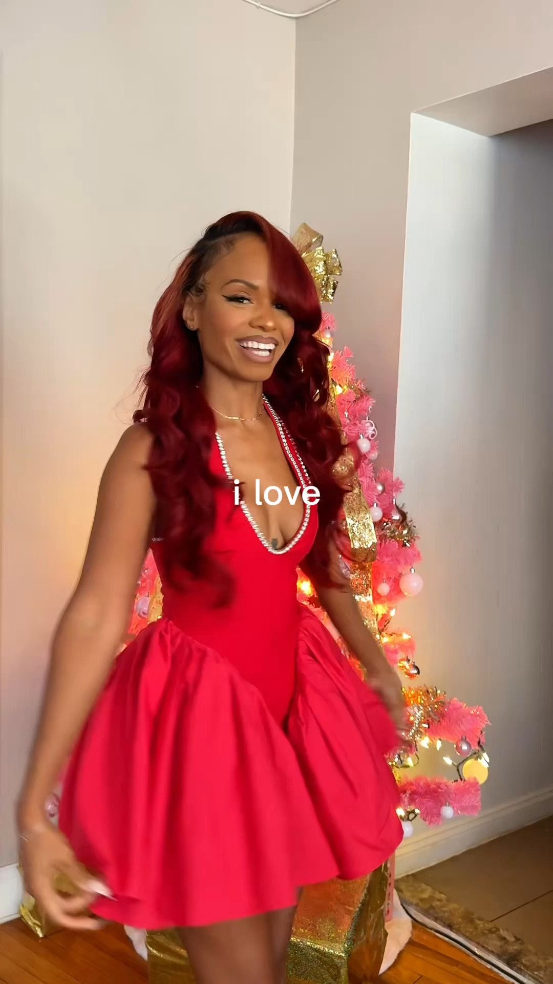 I feel so in love with myself nowadays 🥹💕❤️ @SHEIN @SHEINUS 

#sheinshops#SHEINforAll #saveinstyle #loveshein #ad 

Holiday party red affordable dresses 30 year old fashion #CapCut 

#LTKGiftGuide #LTKHoliday #LTKParties