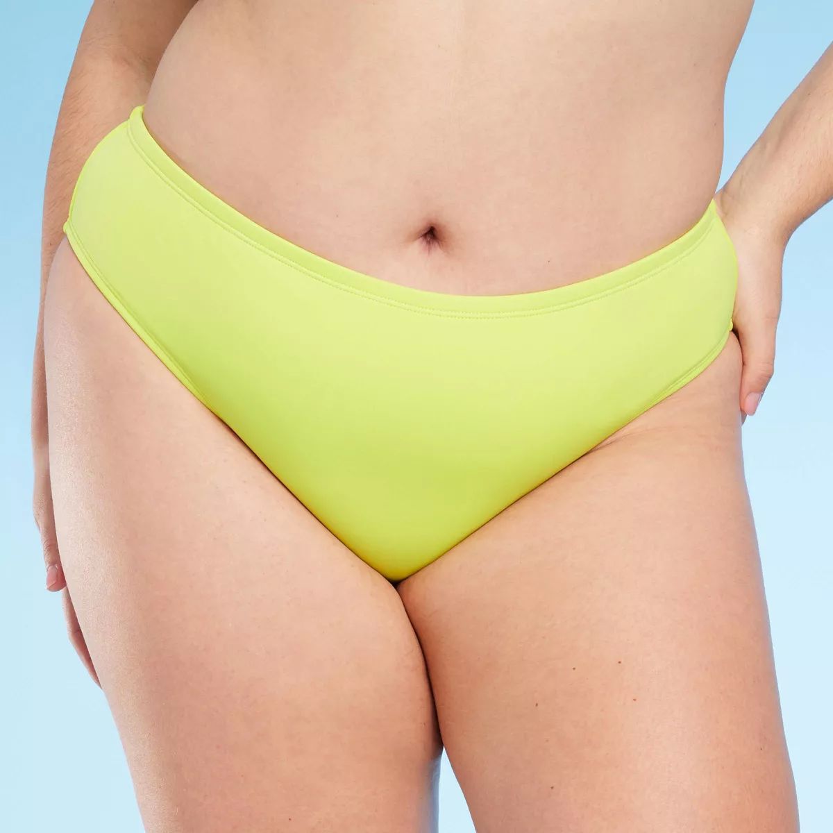 Women's Mid-Rise Bikini Bottom - Shade & Shore™ Yellow 3X | Target