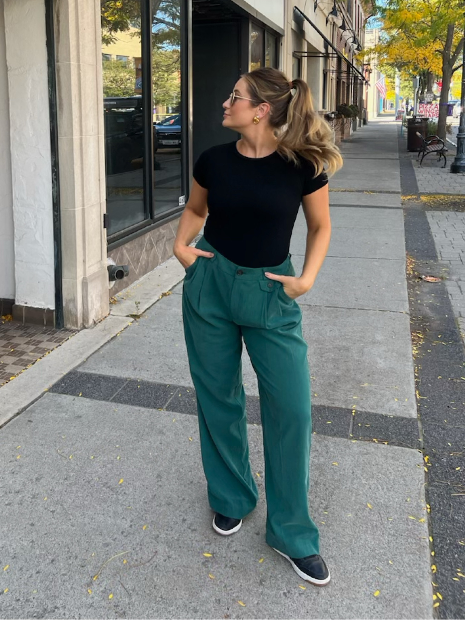 These trousers are 30% right now with circle week at Target! 

Honestly, aside from the random little flap/button on the front, these are a GREAT Abercrombie Dupe for the Sloan trouser pants! I got them in black too! 
I always think trousers hit a little too short on me and these hit perfect on me (I’m about 5’6 /5’7) 
I sized up one just because i wanted them slightly baggier, but otherwise fit TTS! 🫶🏼

#LTKfindsunder50 #LTKsalealert #LTKSeasonal