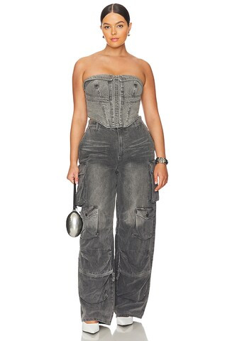 Parker Cargo in Smoke Grey | Revolve Clothing (Global)