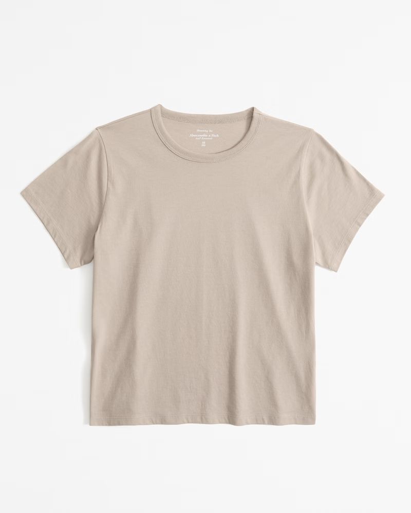 Women's Essential Polished Body-Skimming Tee | Women's | Abercrombie.com | Abercrombie & Fitch (US)