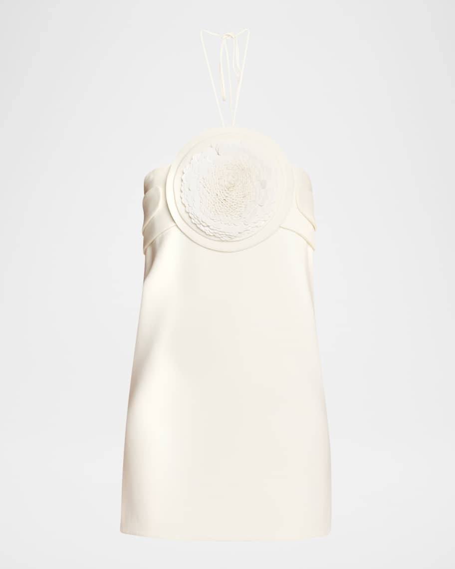 Alexis Liss Flower Halter Mini Dress | Neiman Marcus