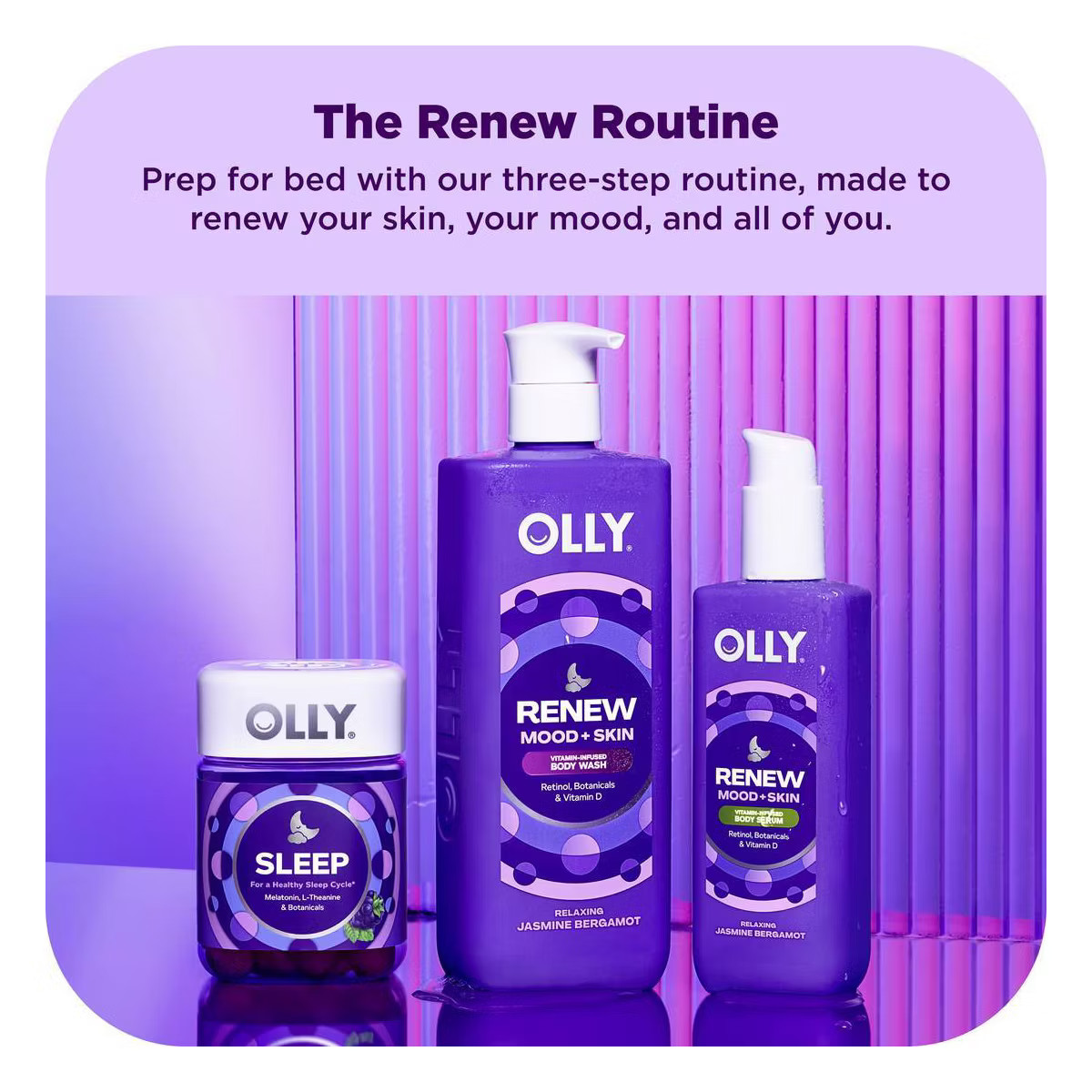 OLLY Renew Mood and Skin Vitamin-Infused Body Wash - Jasmine Bergamot - 17 fl oz | Target