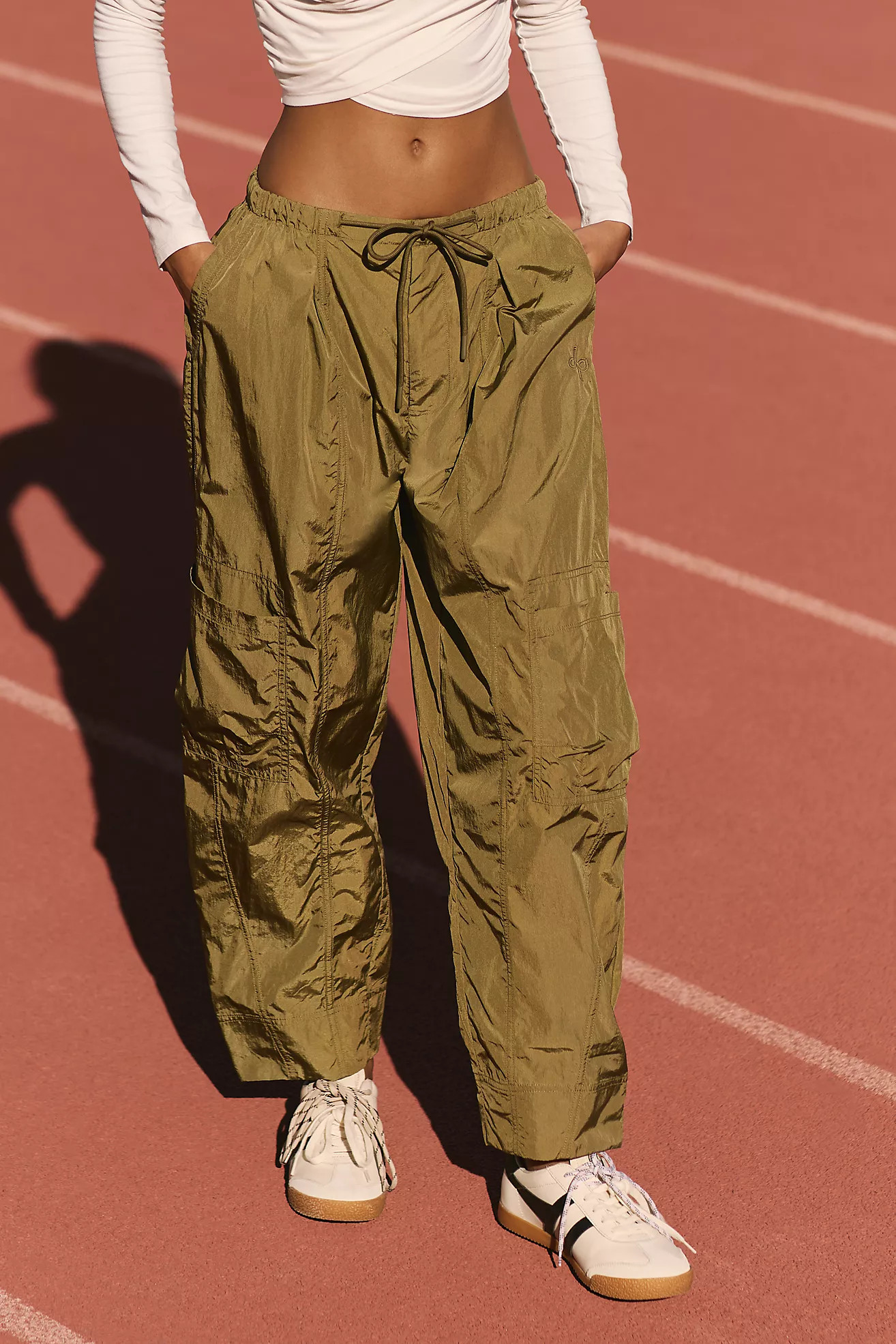 Daily Practice Tapered Drawstring Parachute Pants | Anthropologie (US)