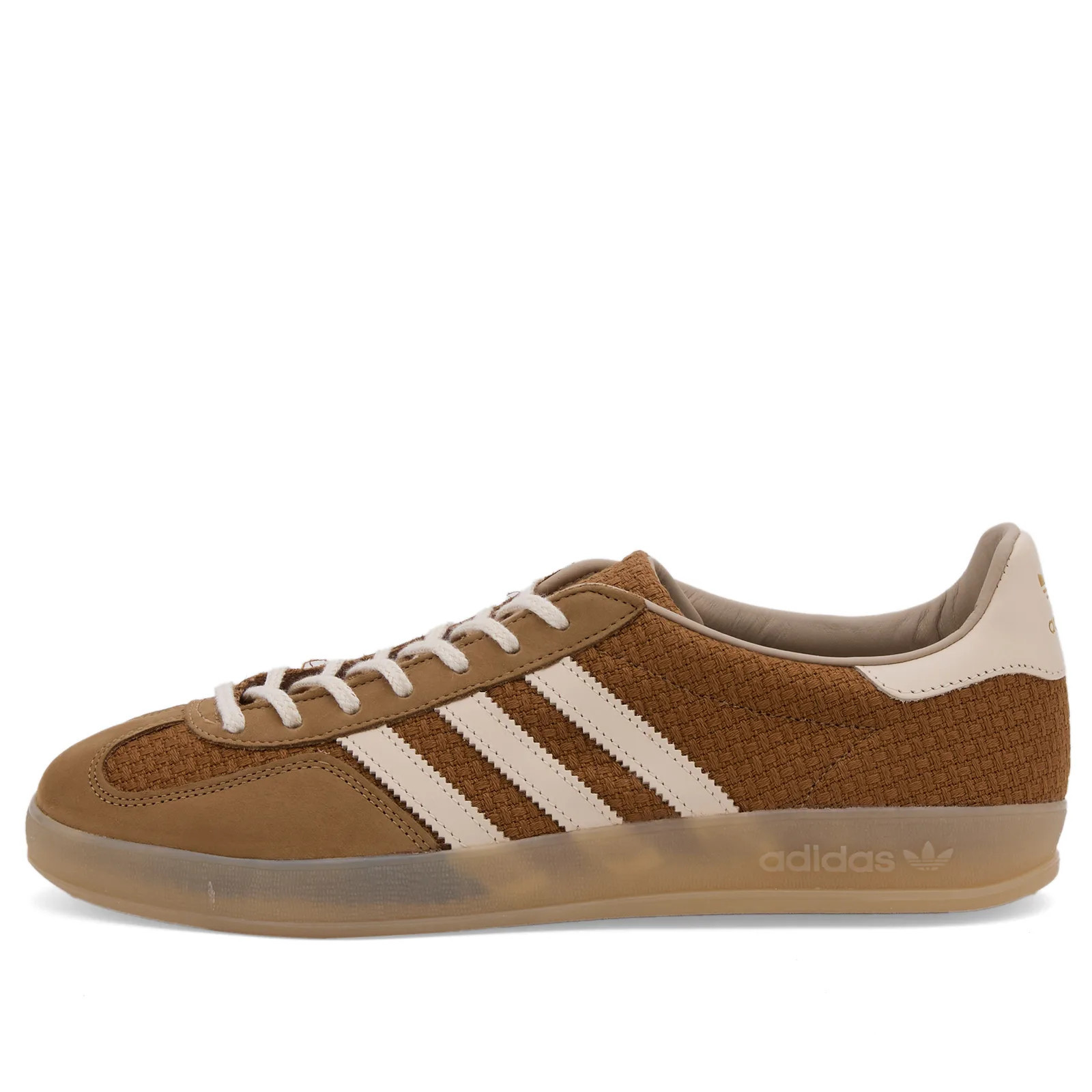 Adidas Gazelle Indoor in Brown Desert/White/Magic Beige, Size UK 11.5 | END. Clothing