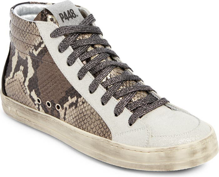 Skate Snakeskin Print High Top Sneaker | Nordstrom