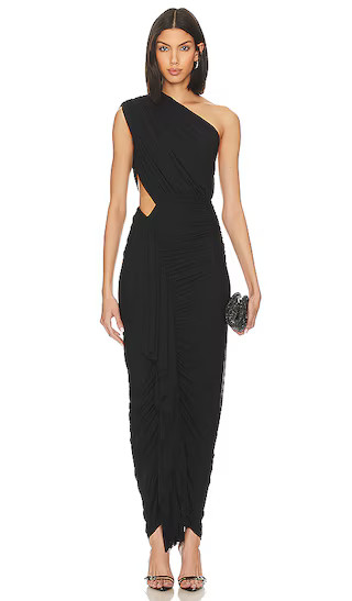 Juliet Midi Dress in Black | Revolve Clothing (Global)