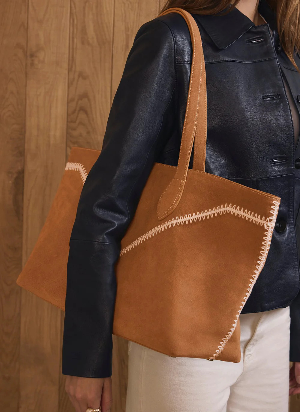 Tula Tan Suede Tote Bag | Mint Velvet