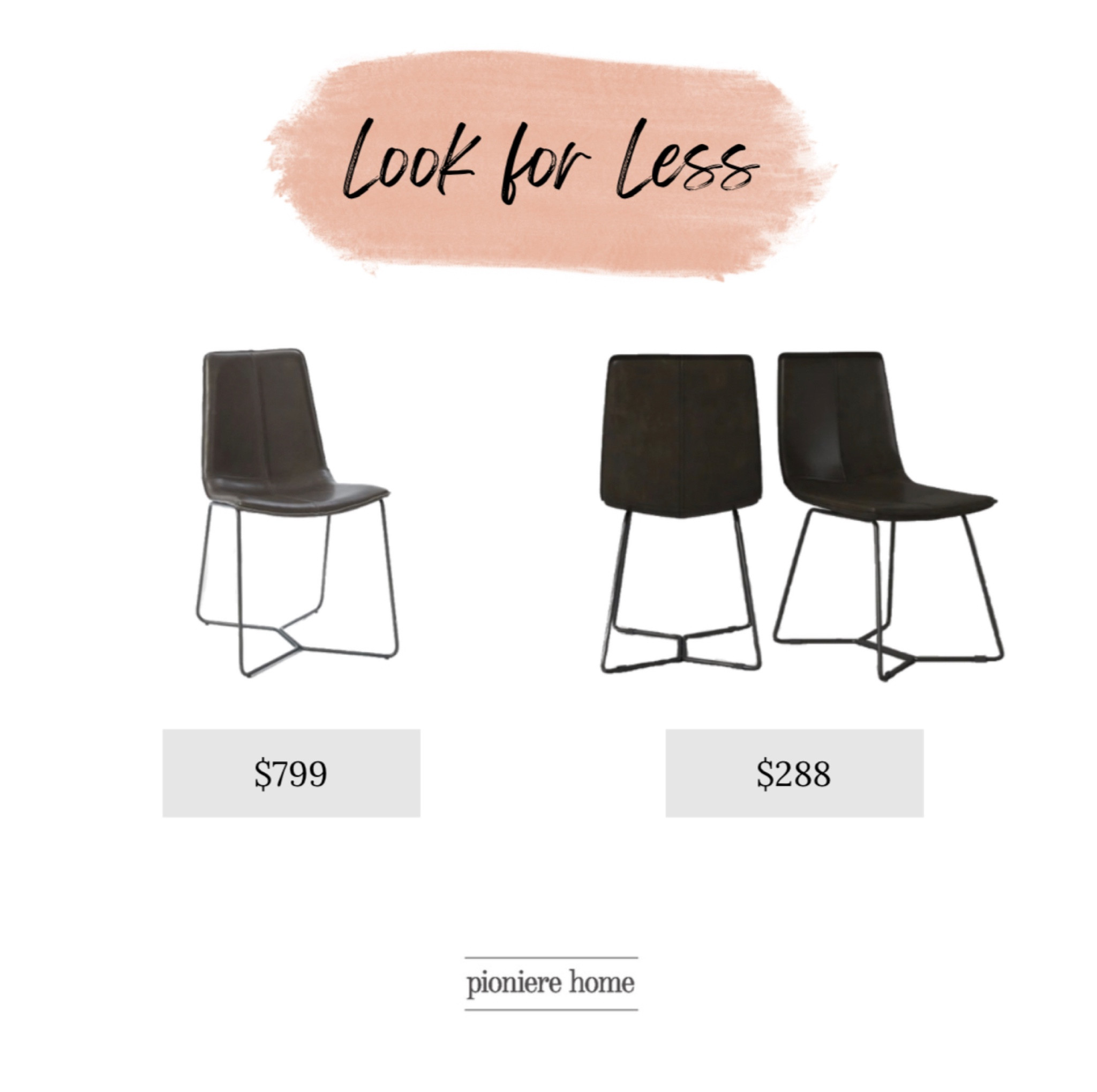 Look for less leather dining chairs. Modern dining chairs. West elm dupe. #furnituredupe

#LTKhome #LTKstyletip #LTKsalealert