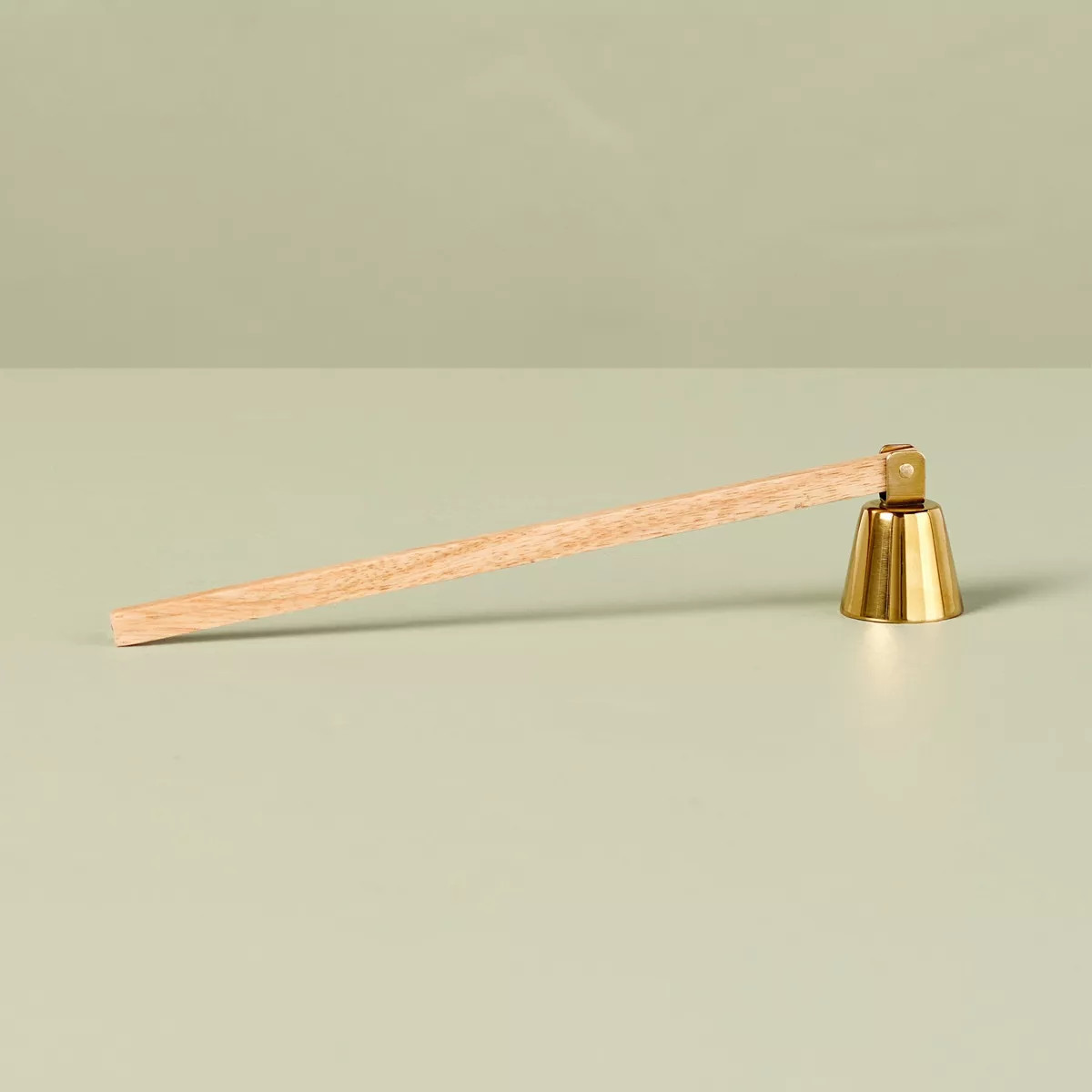 Metal & Wood Candle Snuffer Brass/Brown - Hearth & Hand™ with Magnolia | Target