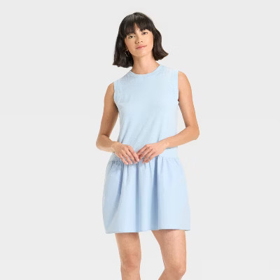 Women's Mini Shift Dress - Universal Thread™ Blue M | Target