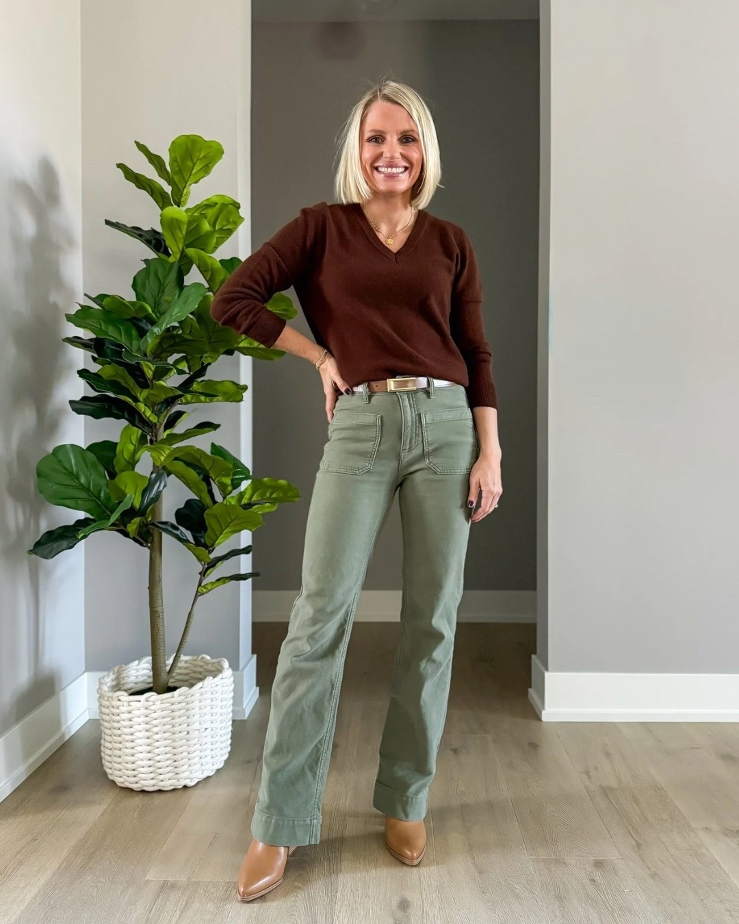 My green pants from @onequince has been a top seller all fall long! They are a great winter staple! I’m wearing them in a 0. I’m 5’1  

#LTKPetite #LTKootd #LTKOver40