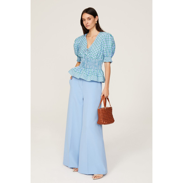 Shoshanna Bennet Top Blue-green-print | Rent the Runway