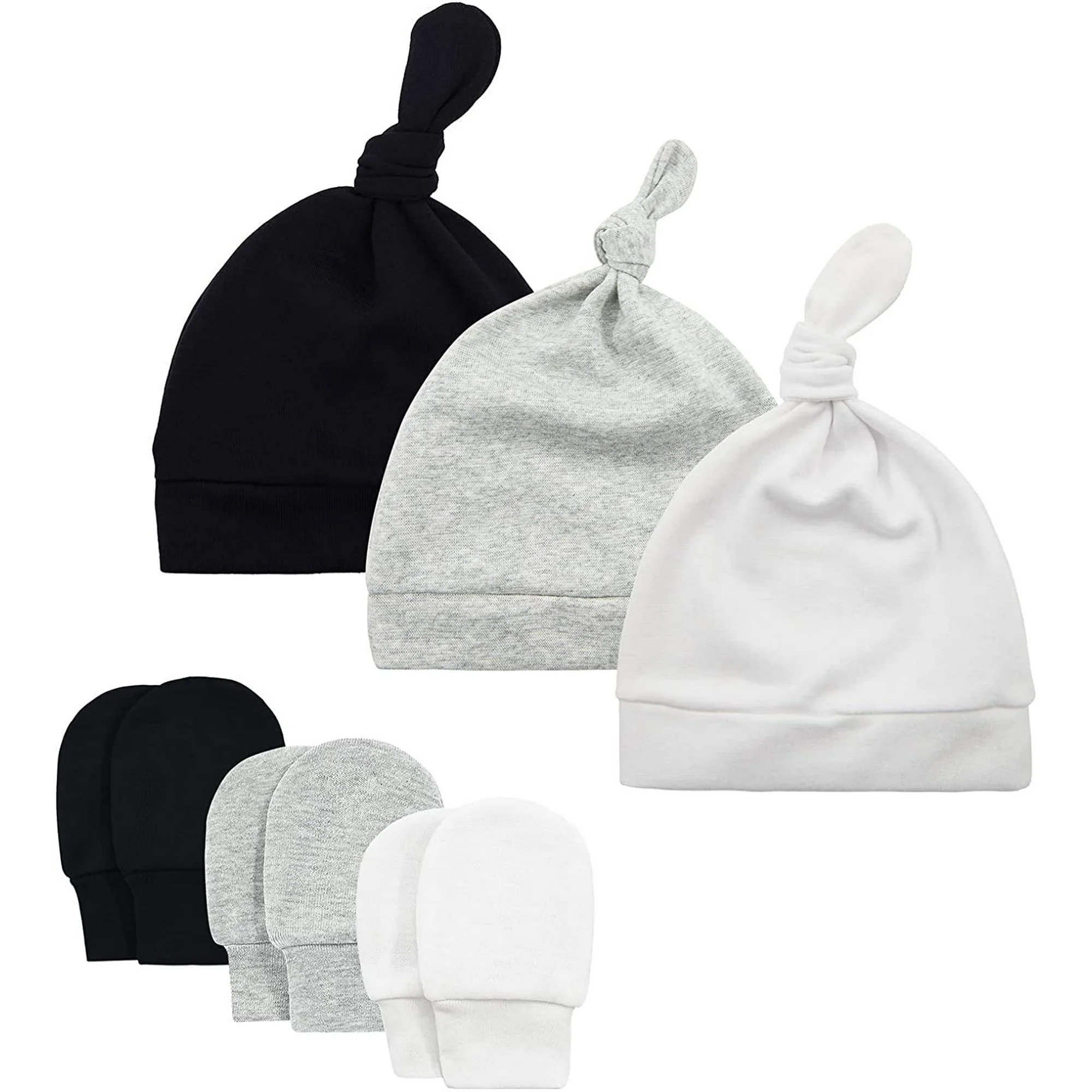 Zando Baby Hat Mittens Newborn Hats for Boys Baby Hats 0-6 Months Winter Beanie Caps 3 Pack 2 0-6... | Walmart (US)