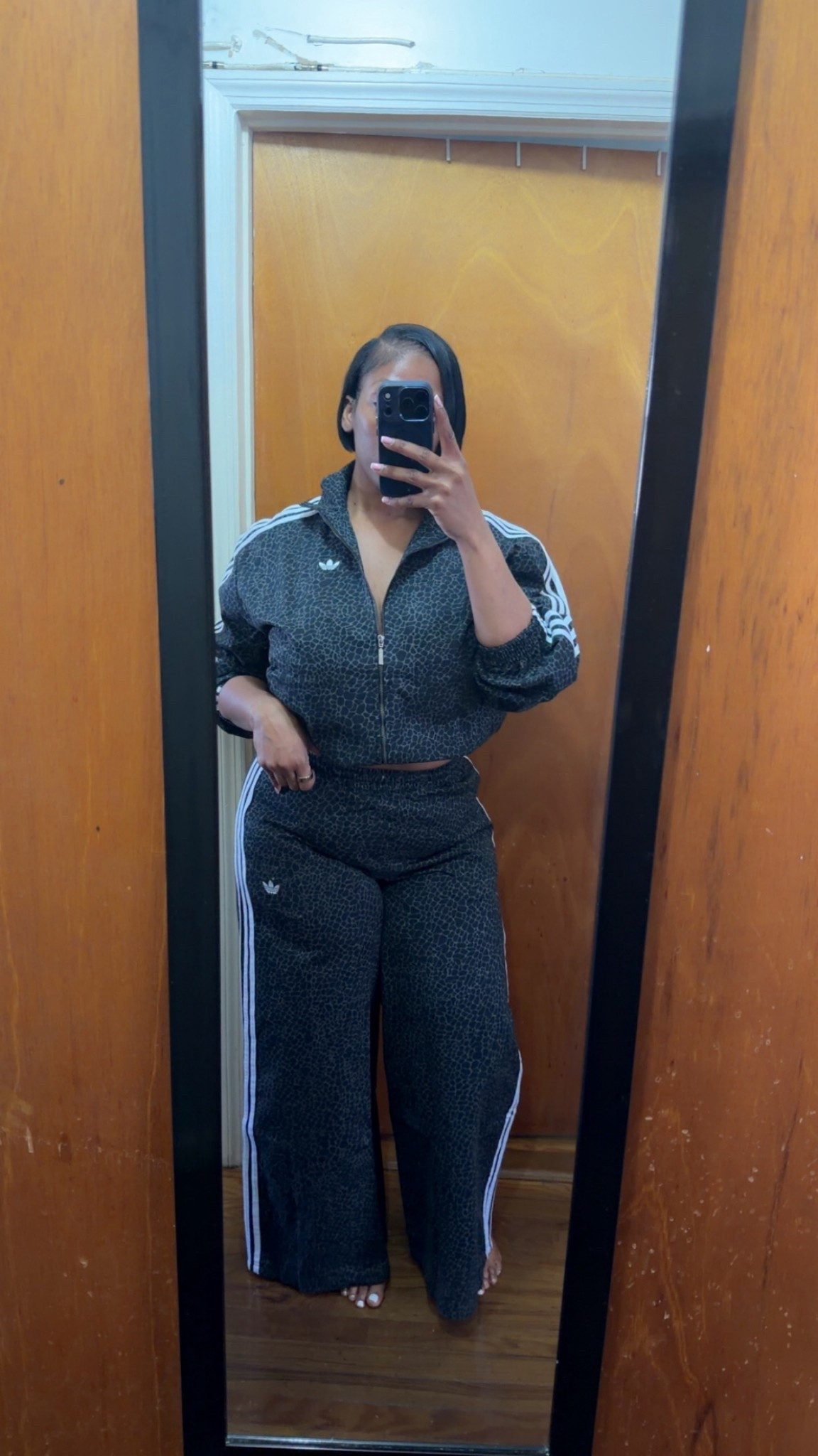 Top Size Small
Pants Size Medium 

#LTKPlusSize #LTKootd #LTKTall