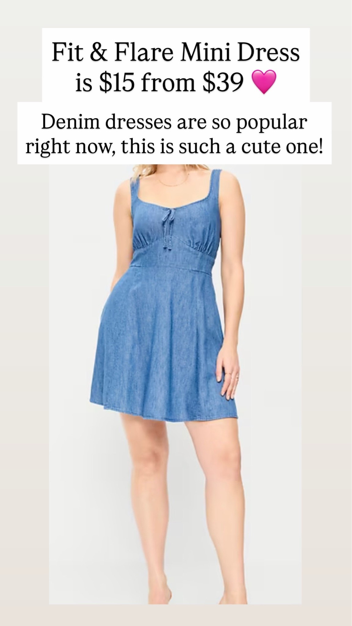 Fit & Flare Denim Mini Dress

#LTKootd #LTKSaleAlert