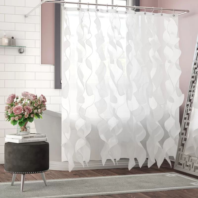 Danieliz Cascading Waterfall Single Shower Curtain | Wayfair North America