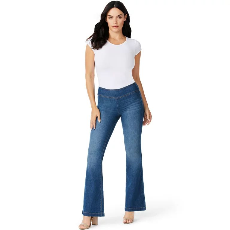 Sofia Jeans by Sofia Vergara Women's Melisa Pull-On Flare Jeans - Walmart.com | Walmart (US)