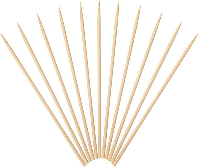 Premium 6 inch Bamboo Skewers for Appetizers Fruit Kabobs 3mm Thin Small Short Wooden Food Sticks... | Amazon (US)