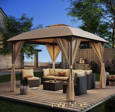 10 x 10 outdoor gazebo with privacy 🚨‼️🚨 $152 with great reviews. This one is a steel!

#LTKParties #LTKSwim #LTKHome