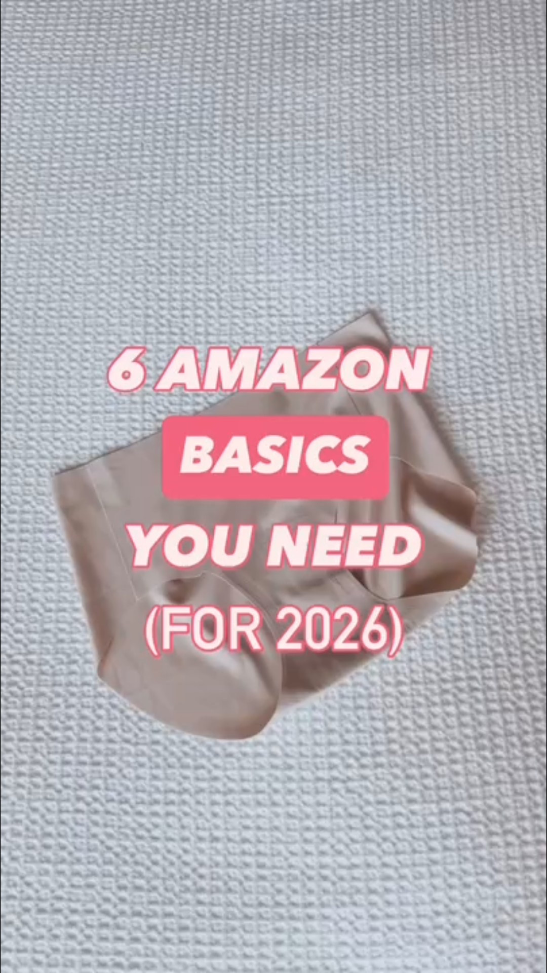 6 Basics You Need for 2026 

Amazon basics | undergarment | staples | every day outfit 

#LTKFindsUnder50 #LTKSaleAlert #LTKFindsUnder100