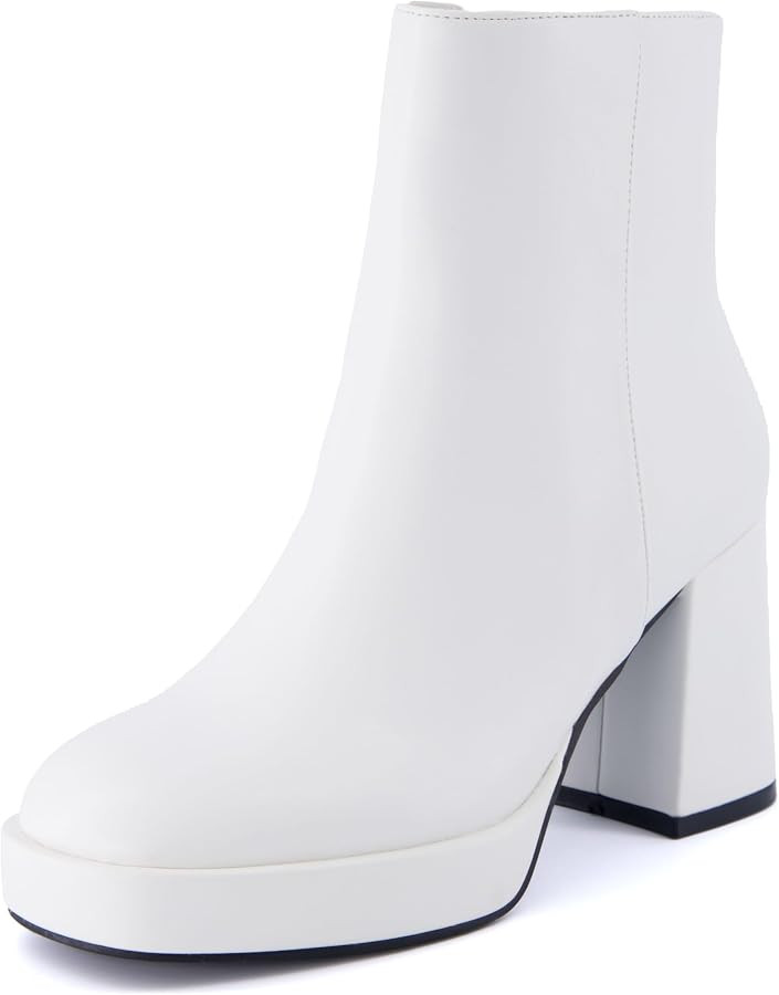 CUSHIONAIRE Women's Gallerie platform block heel dress boot +Memory Foam, Wide Widths Available | Amazon (US)