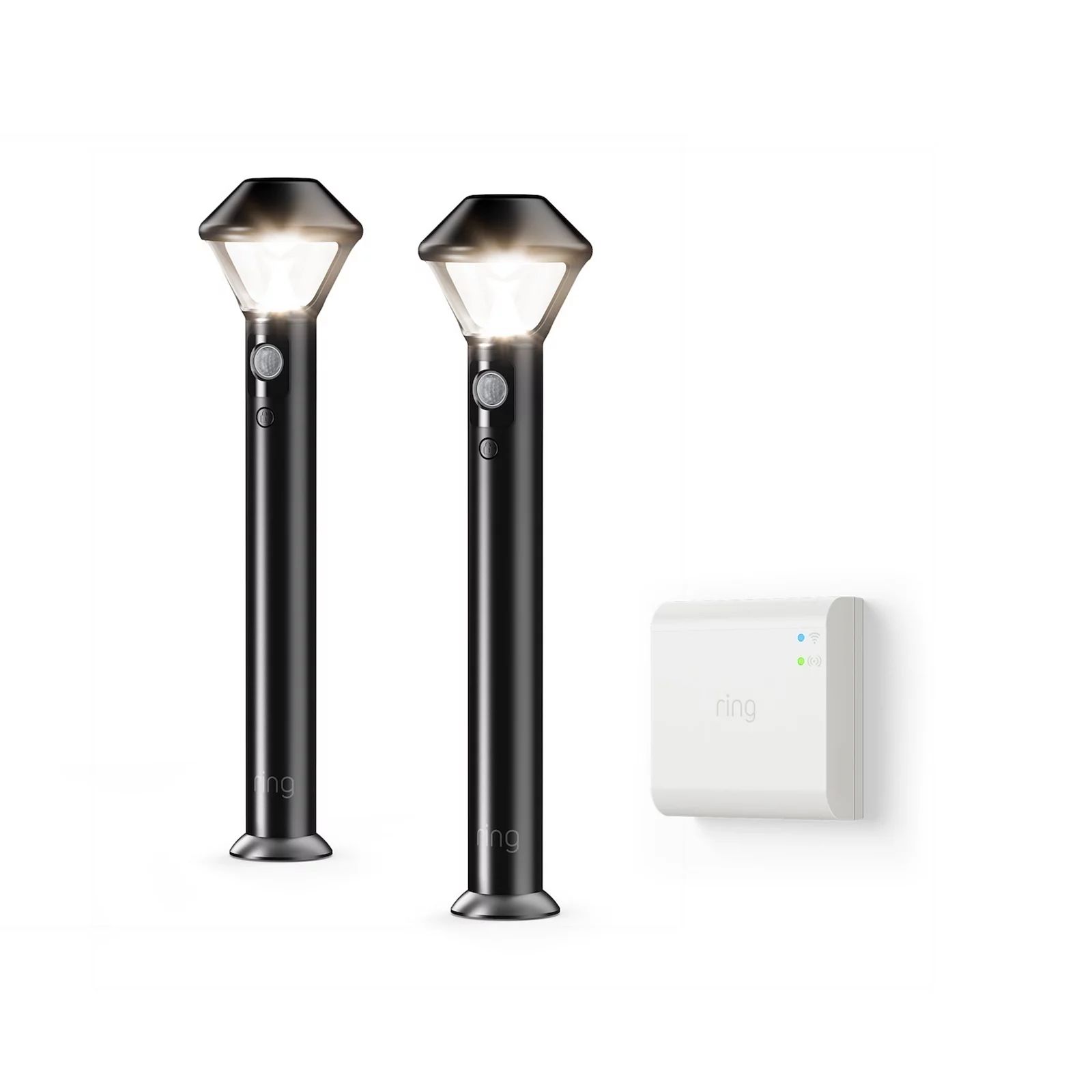 Ring Smart Lighting Pathlight 2-Pack + Bridge, Black | Kohl's