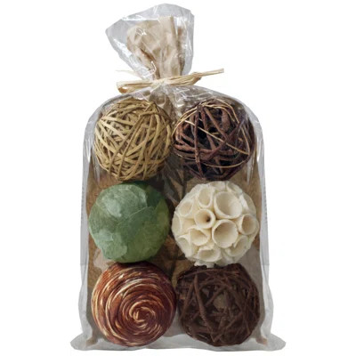 7 Piece Ahu Decorative Balls Set Red Barrel StudioÂ® | Wayfair North America