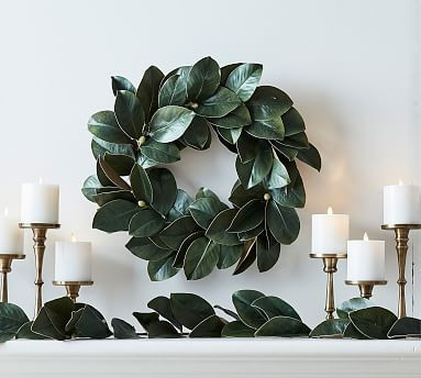 Faux Magnolia Wreath | Pottery Barn (US)