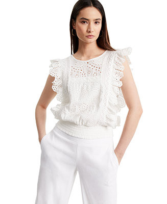 Ruffled Eyelet Top, Created for Macy's | Macys (US)