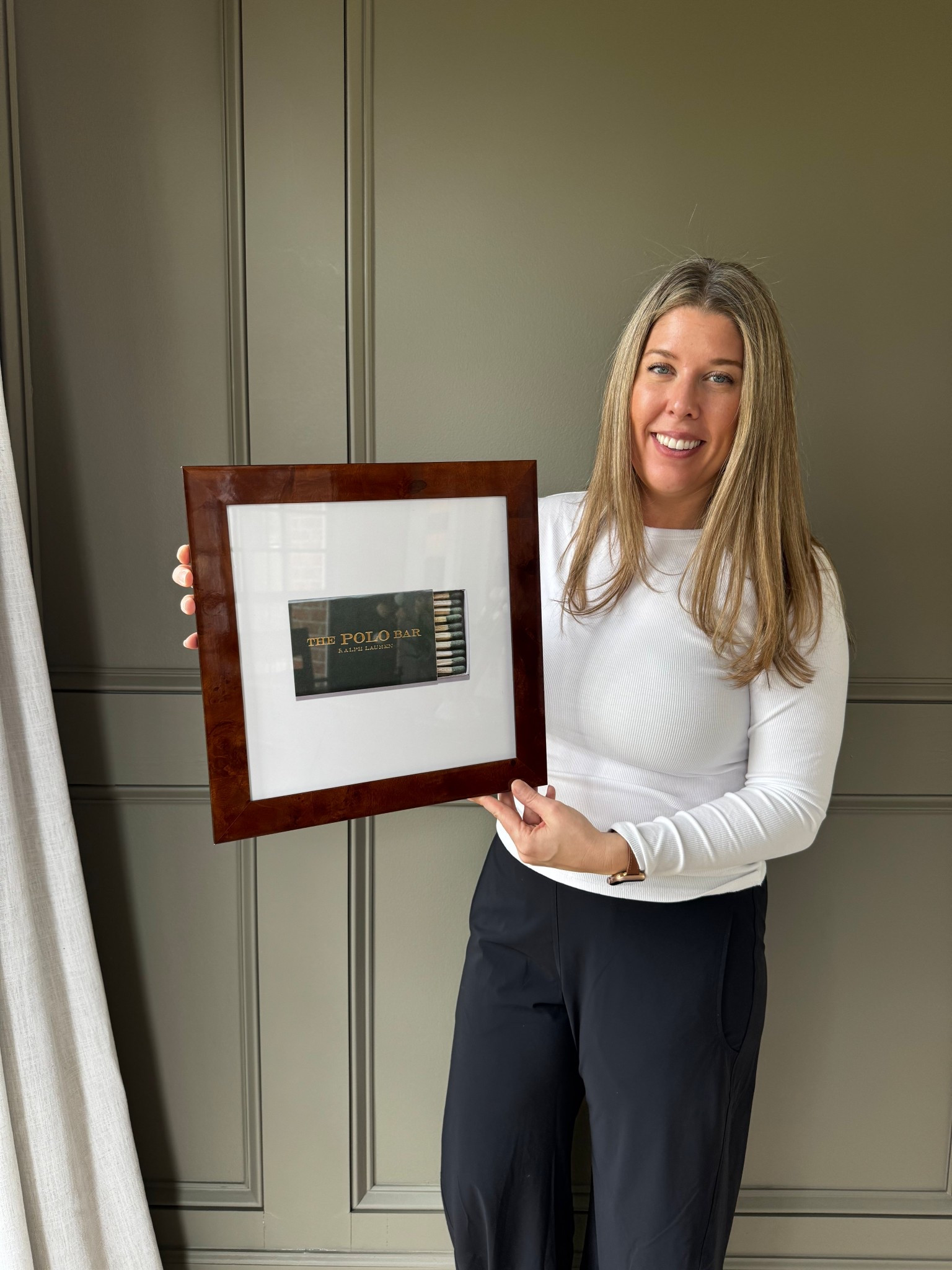 This polo bar matchstick art is gorgeous! I love the burlwood frame. 

#LTKSeasonal #LTKHome