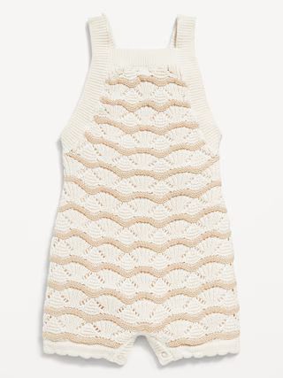 Sleeveless Sweater-Knit One-Piece Romper for Baby | Old Navy (US)