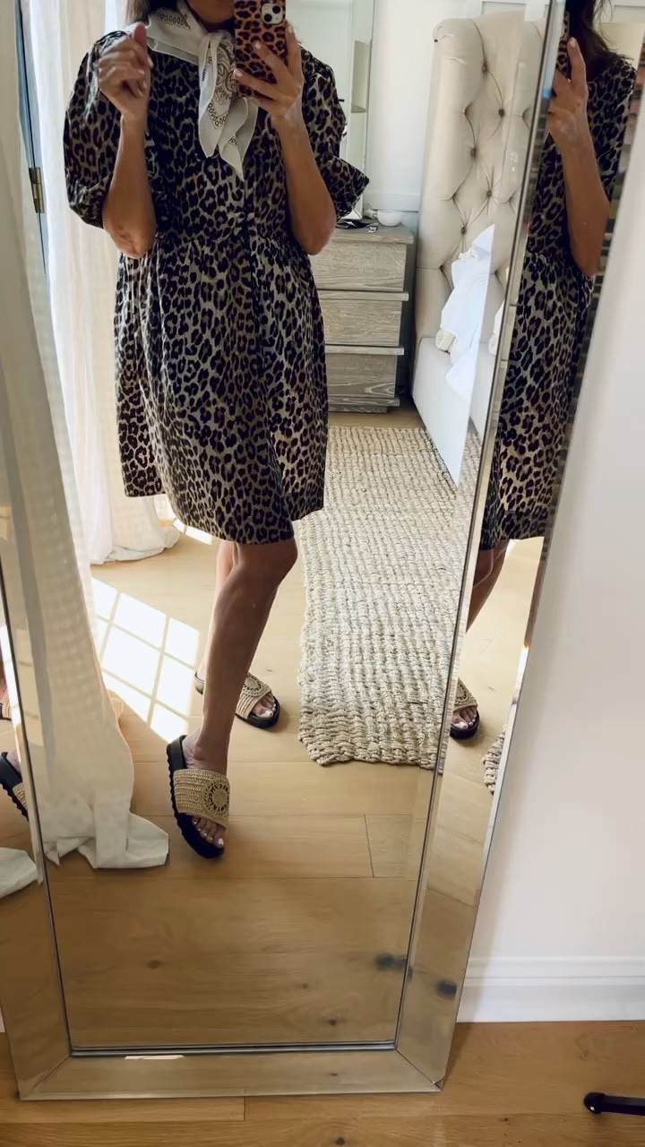 Styling ganni leopard citron dress for Italy 
.straw bucket hat older from H&M
It’s loose and should be good for hot temps! 


#LTKShoeCrush #LTKOver40 #LTKTravel