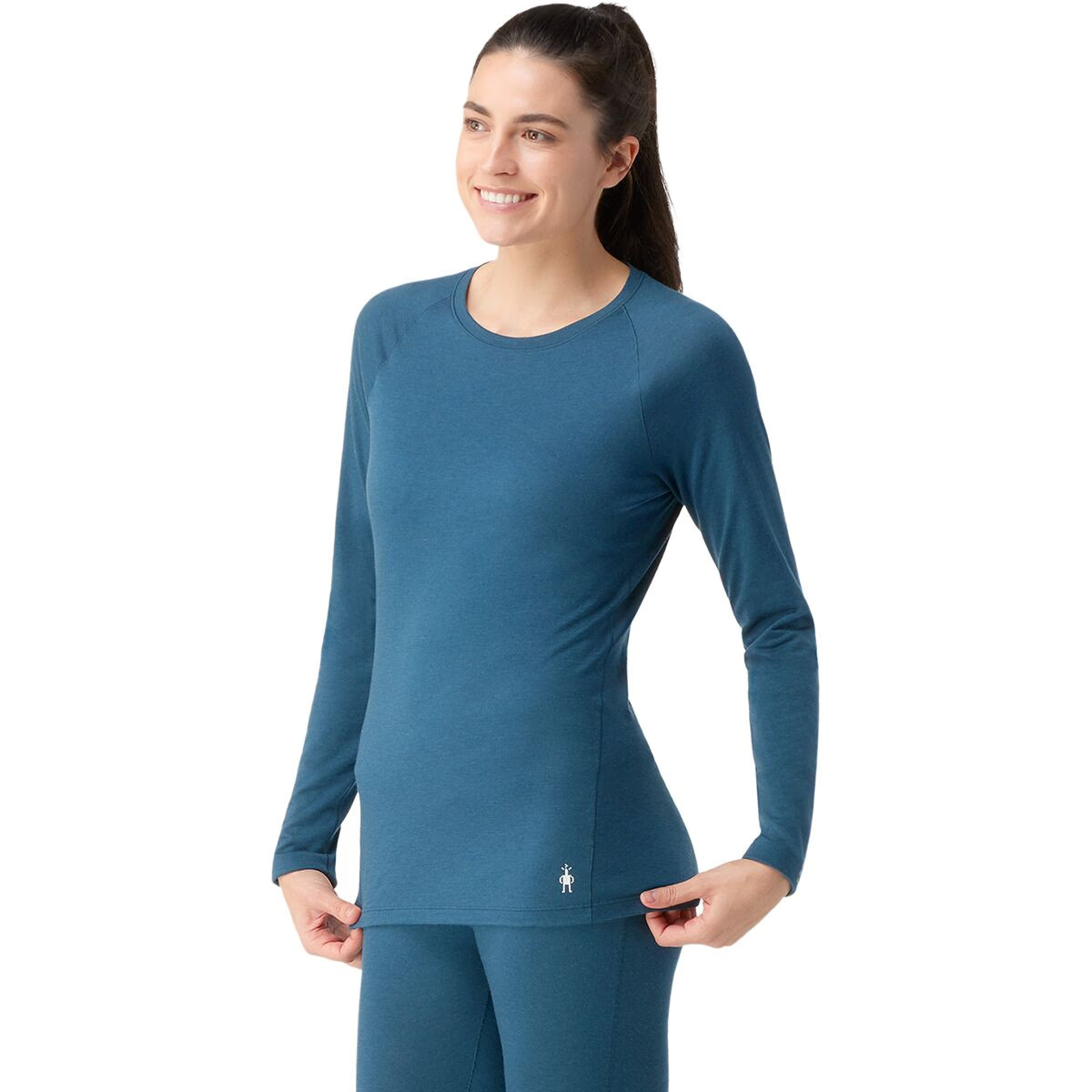 Smartwool Classic All-Season Merino Base Layer Long-Sleeve - Women's Twilight Blue, M | Backcountry