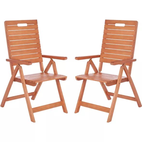 Rence Folding Chair (Set of 2) - Natural - Safavieh | Target