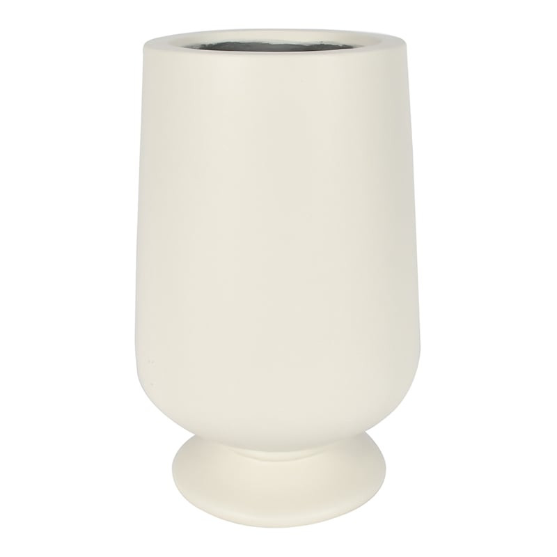Auburn White Tall Planter, Large | At Home