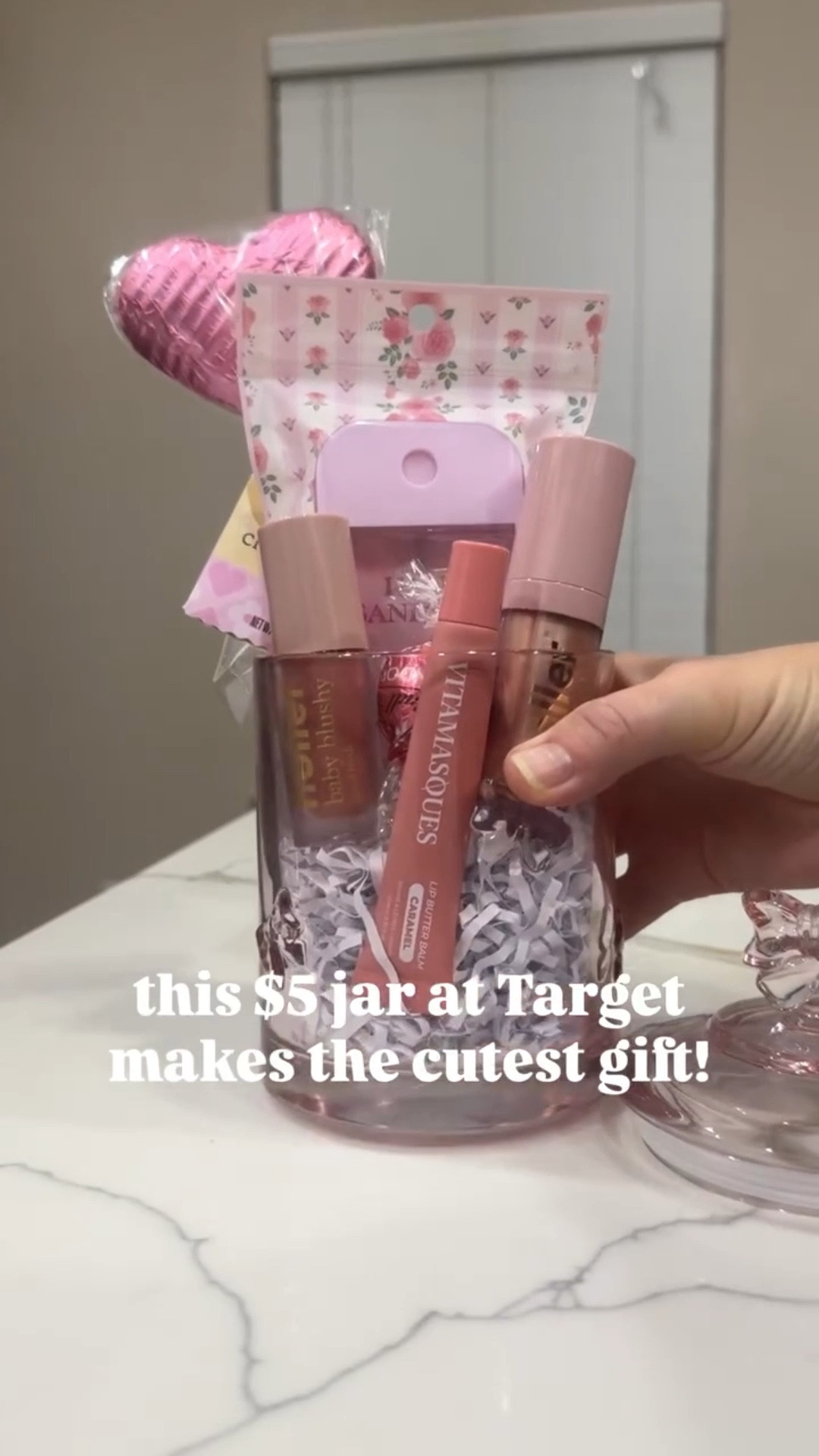 We love a reusable gifting vessel! And these $5 glass candy jars from Target are perfect! Follow + comment “SHOP” for a link! ✨ & if you love Holiday finds and gift ideas, follow along for more!