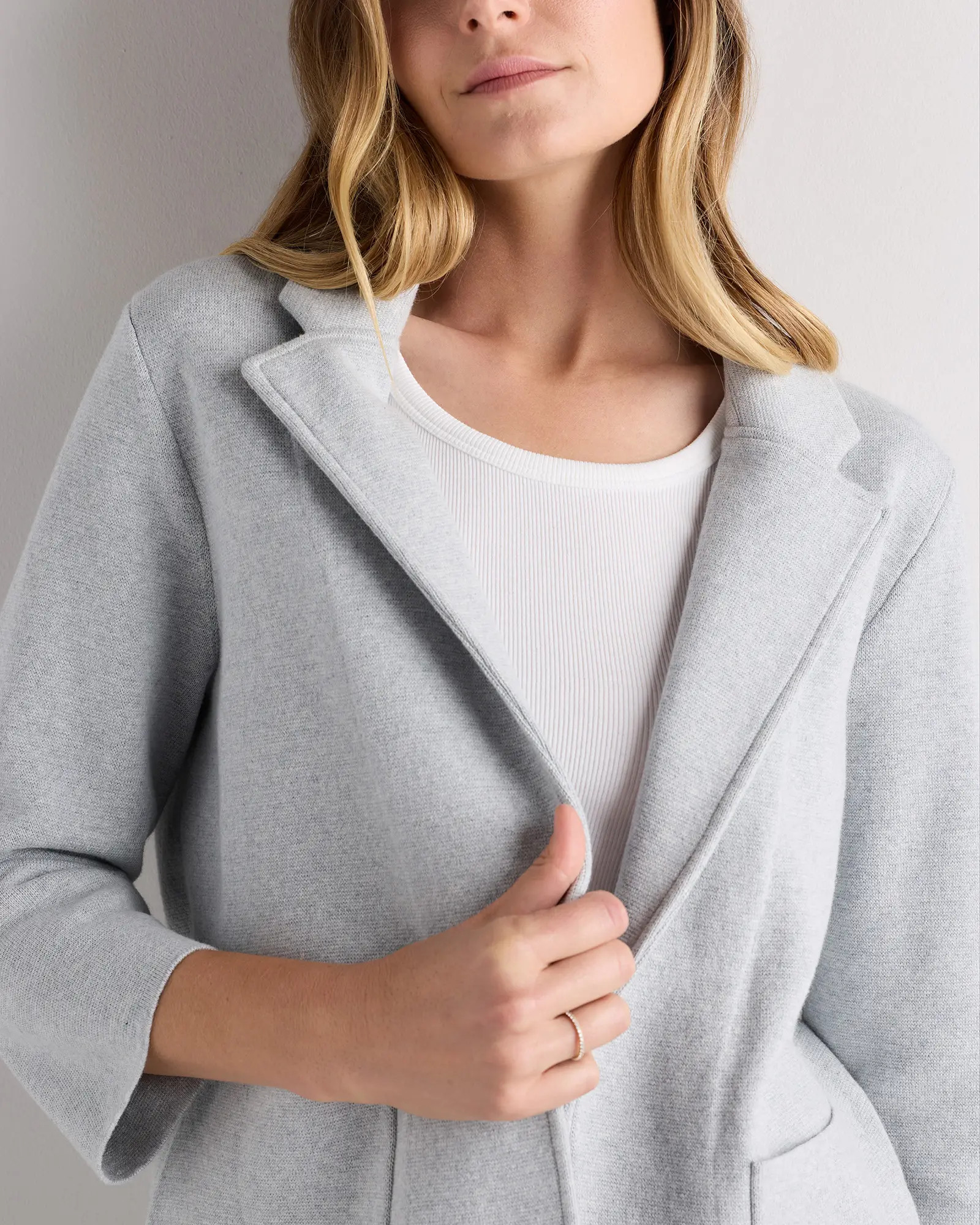 100% Organic Cotton Knit Blazer | Quince