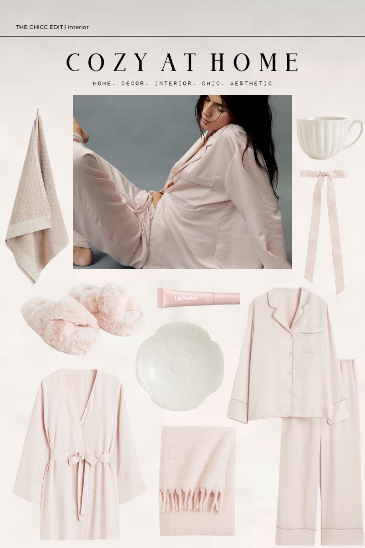 Cozy at Home 🤍

#home #interior #valentinesday #selfcare #pink towel slippers mug makeup blanket rug vase blanket pajamas robe plate fringe 

#LTKBeauty #LTKValentine #LTKHome