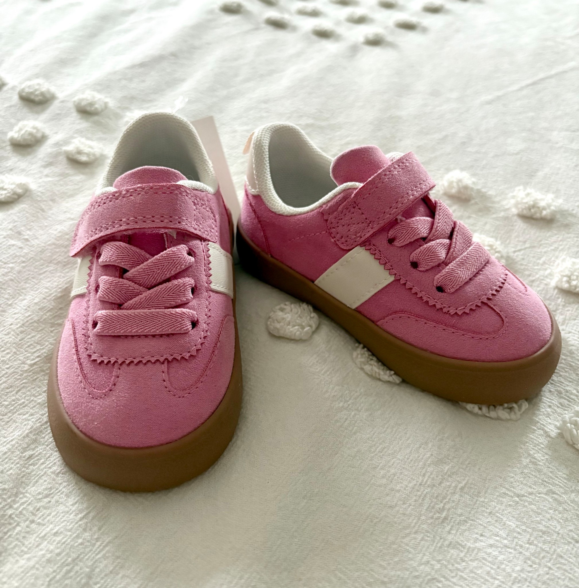 Can we talk about how fun it is to have a baby girl and all of the fashion that comes with it?! These sneakers she didn’t need. She has barefoot shoes that work wonderfully. But then these popped up and she just HAD to have them! They can’t get any cuter and infant watch her tiny feet run around in them! They also come in a mint green and cream color option, as well as a light pink and white option, which are just as adorable !

Baby girl fashion
Toddler girl fashion
Baby girl shoes
Toddler girl shoes
Baby girl sneakers
Toddler girl sneakers
Cute kicks, baby first shoes

#LTKKids #LTKActive #LTKBaby