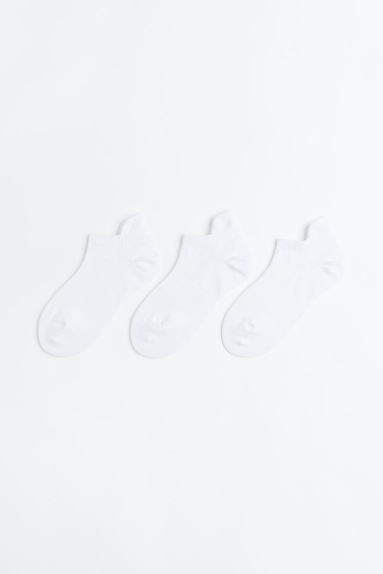 3-pack DryMove™ Sports Socks - White - Ladies | H&M US | H&M (US + CA)