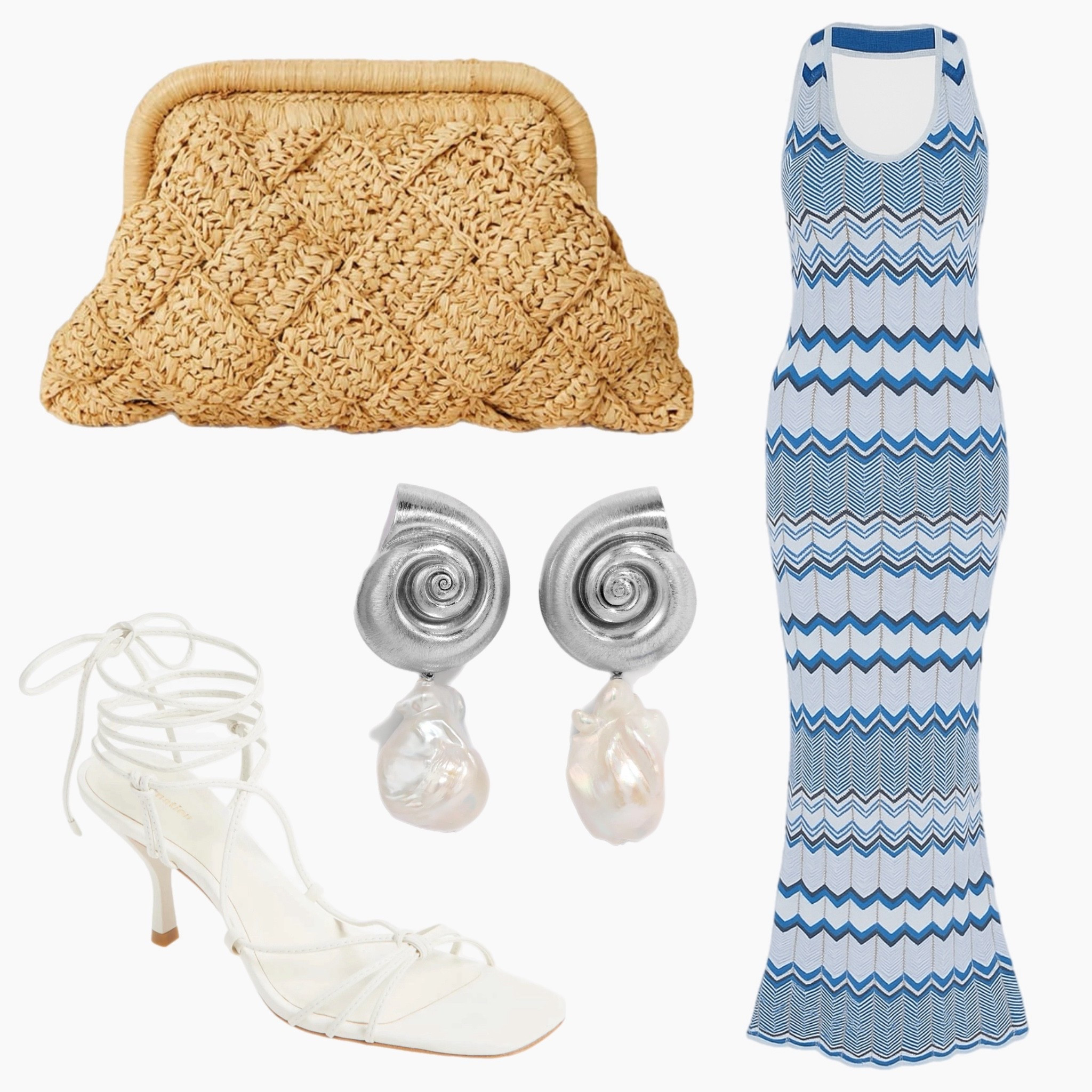 Stars, stripes, and seaside vibes 🇺🇸 This blue zigzag knit dress is a chic Fourth of July option—paired with white lace-up heels, sculptural pearl drop earrings, and a woven clutch for a festive-meets-elevated coastal look. Perfect for beachside BBQs, fireworks by the shore, or a summer night out.

#4thofjulyoutfit #fourthofjulylook #summerstyle #beachoutfit #vacationstyle #coastalcowgirl #resortwear #ltkholidaystyle #ltkbeachwear #summerfashion #redwhiteandblue #knitdress #styledbyme #ltkstyle #ootd #easychic #summerlookbook #coastalinspired #beachnightstyle #independencedaystyle

#LTKItBag #LTKFindsUnder100 #LTKSummerEdit
