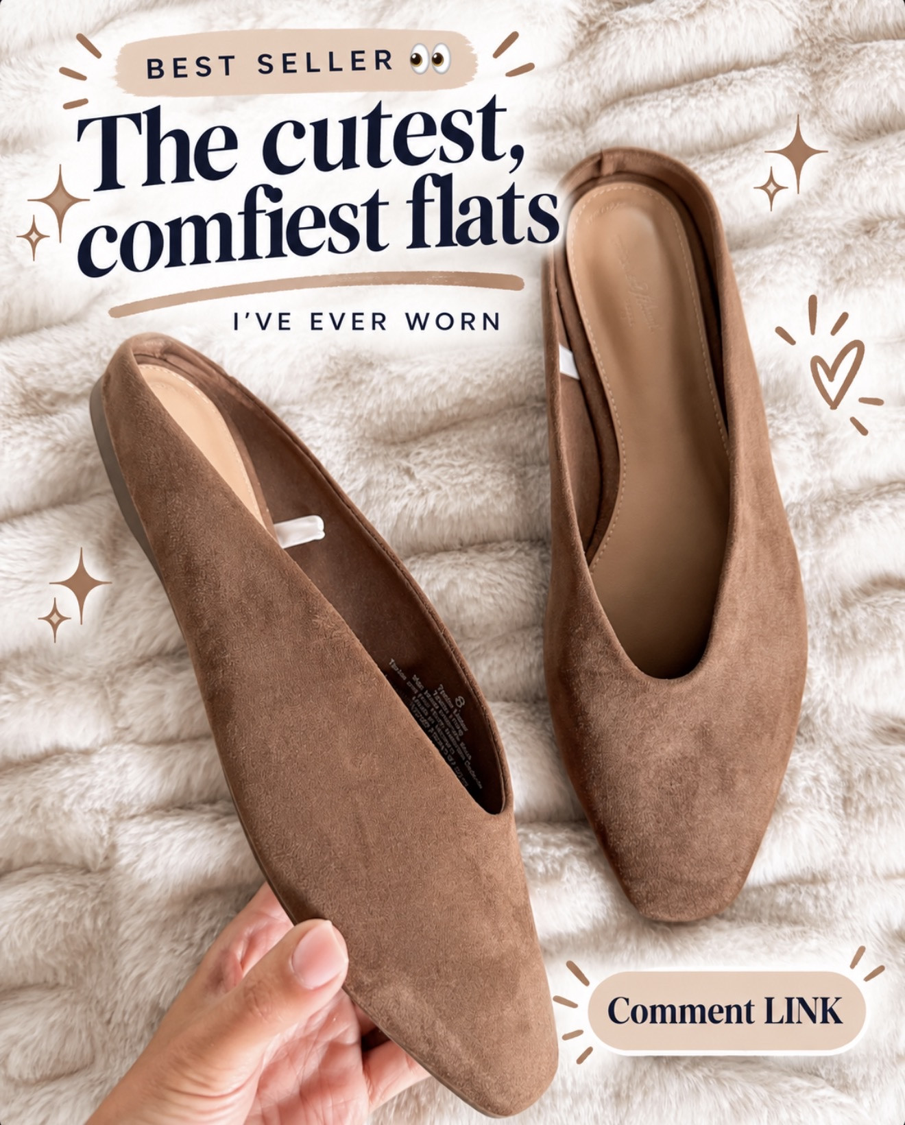The cutest flats—and some of the comfiest I’ve worn 🤍 Easy to slip on and go with so many outfits. 
💬Comment LINK and I’ll send them to you.

#LTKSeasonal #LTKmomlife #LTKootd