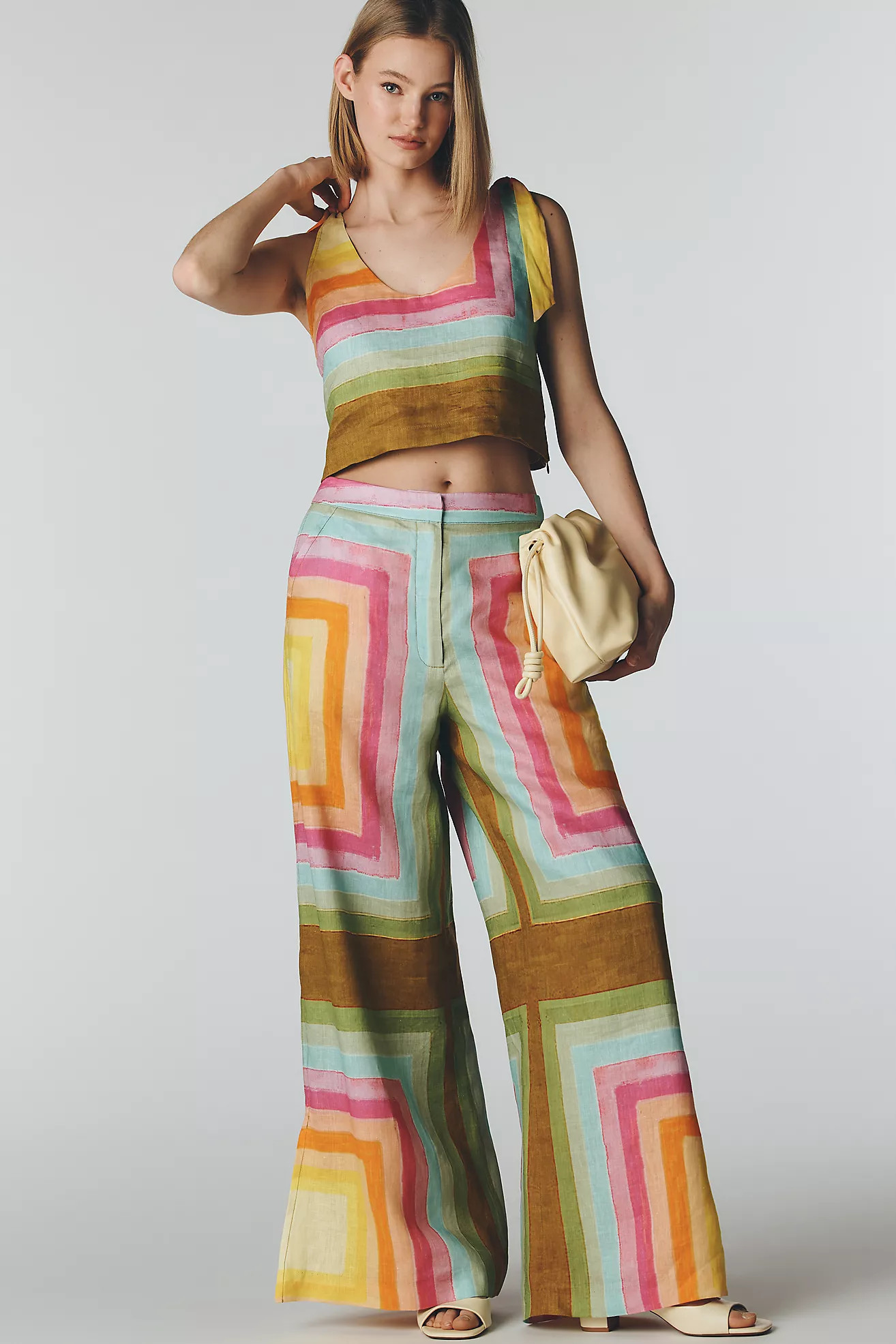Hope for Flowers by Tracy Reese Linen Side-Tie Trousers | Anthropologie (US)