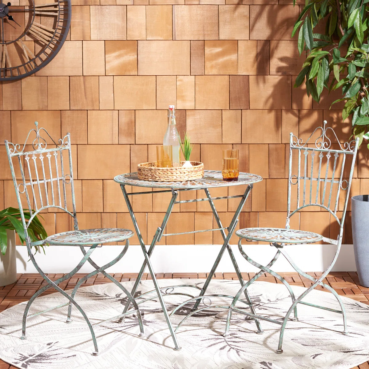 Mojica 2 - Person Patio Dining Set with Round Table | Wayfair North America